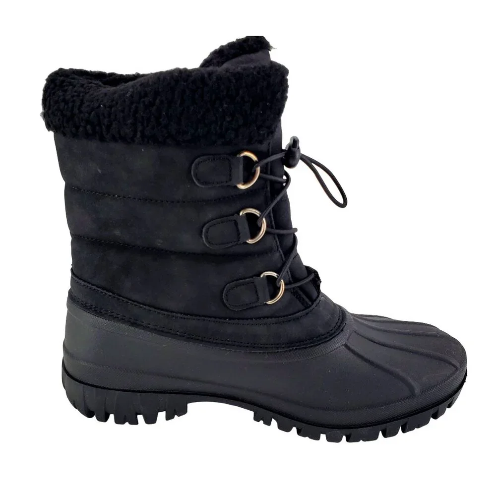 Chooka 8 Boots Duck Waterproof Cold Weather Snow Rain Shoes Outdoor Shearling